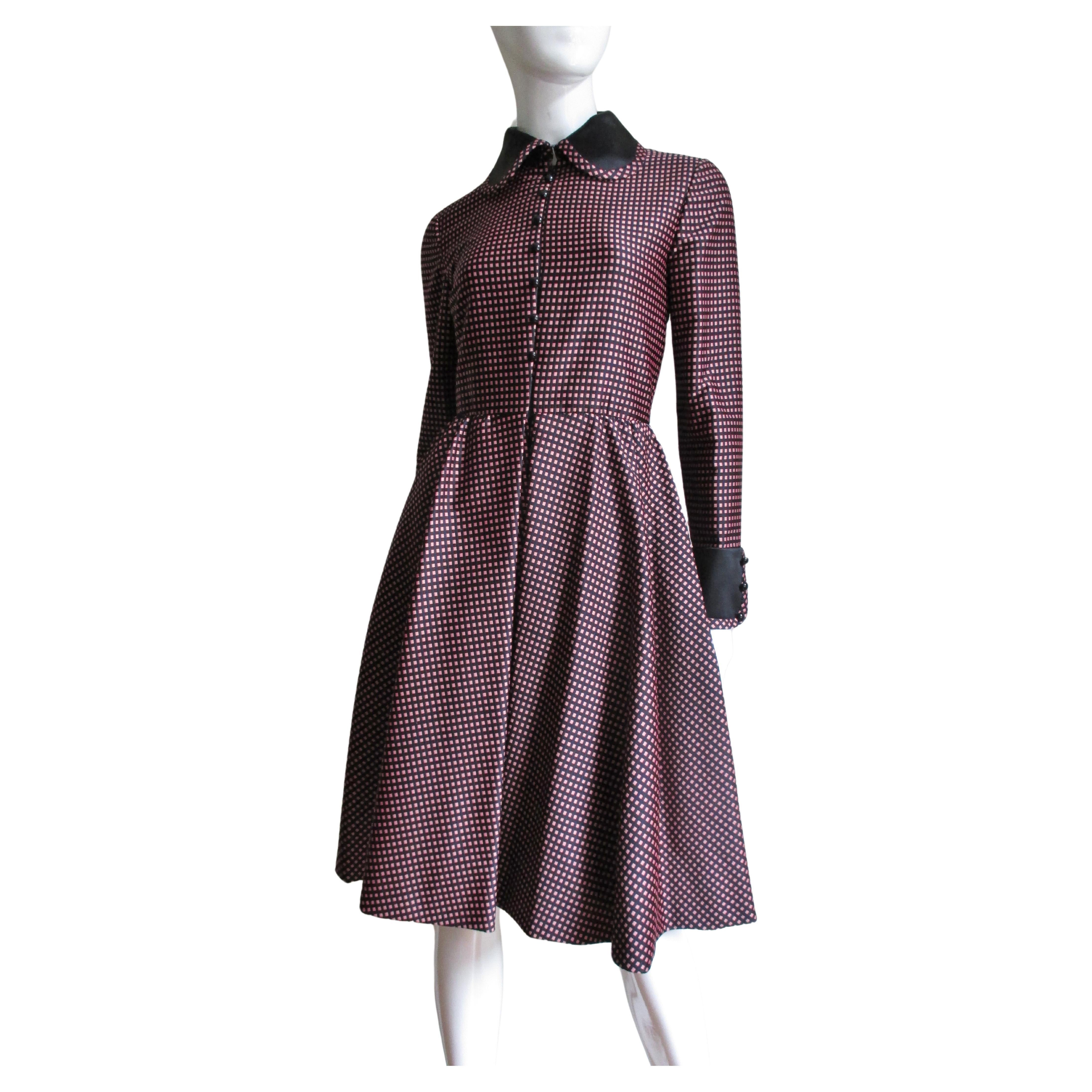 Geoffrey Beene Boutique Silk Dress 1960s For Sale
