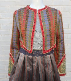 Geoffrey Beene Dress & Bolero Jacket Ensemble, 1980's