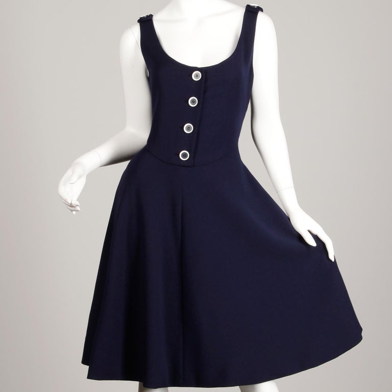 Black Geoffrey Beene Dress; Vintage 1960s-1970s For Sale