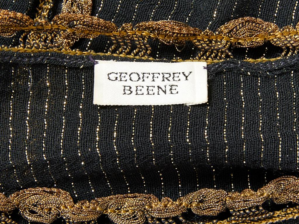 Geoffrey Beene Embellished Silk Gauze Shift 1