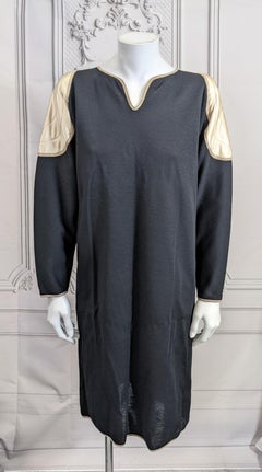 Geoffrey Beene Iconic Satin Angel Wing Jersey Dress