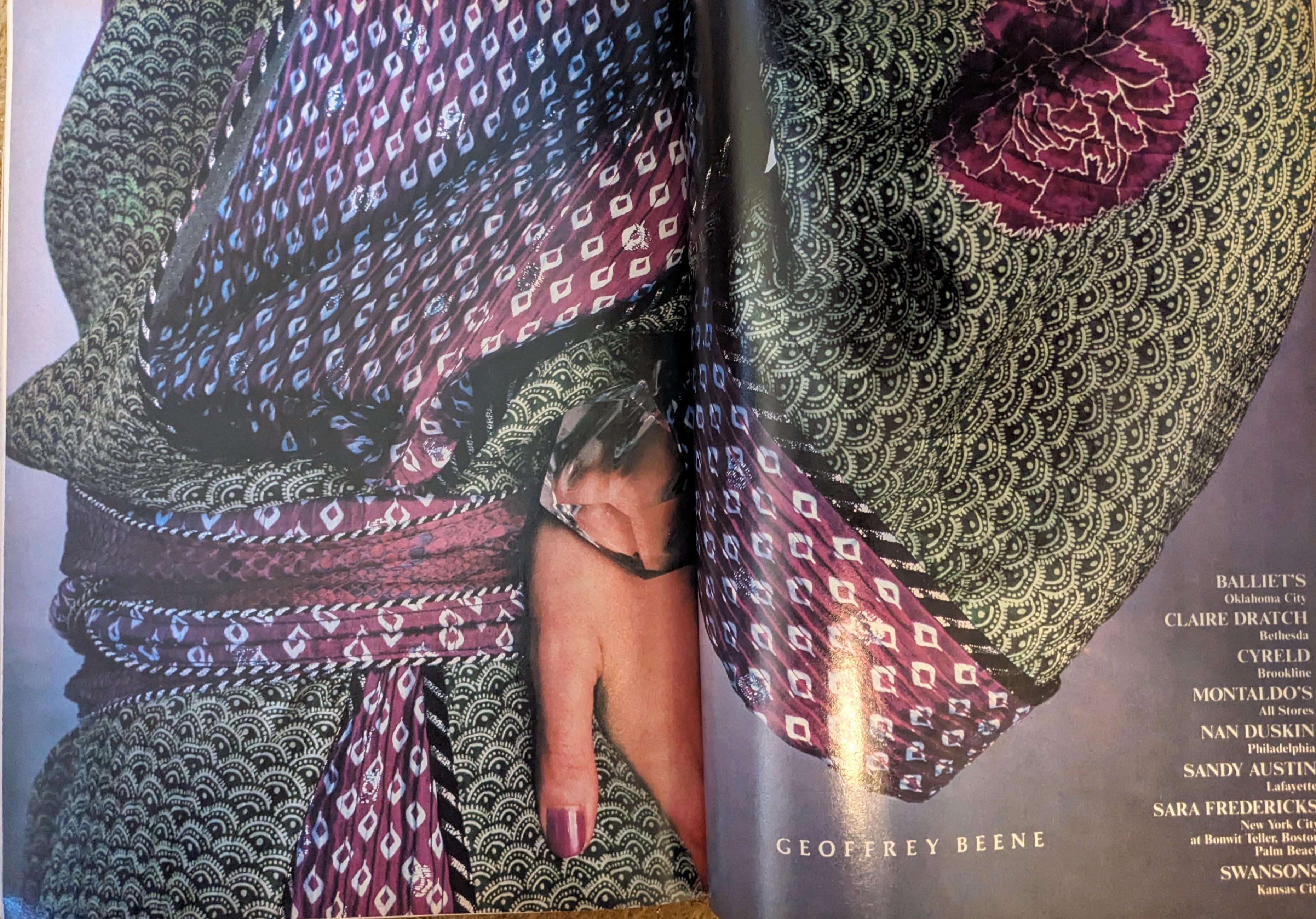 Geoffrey Beene - Ensemble en soie japonaise en vente 4