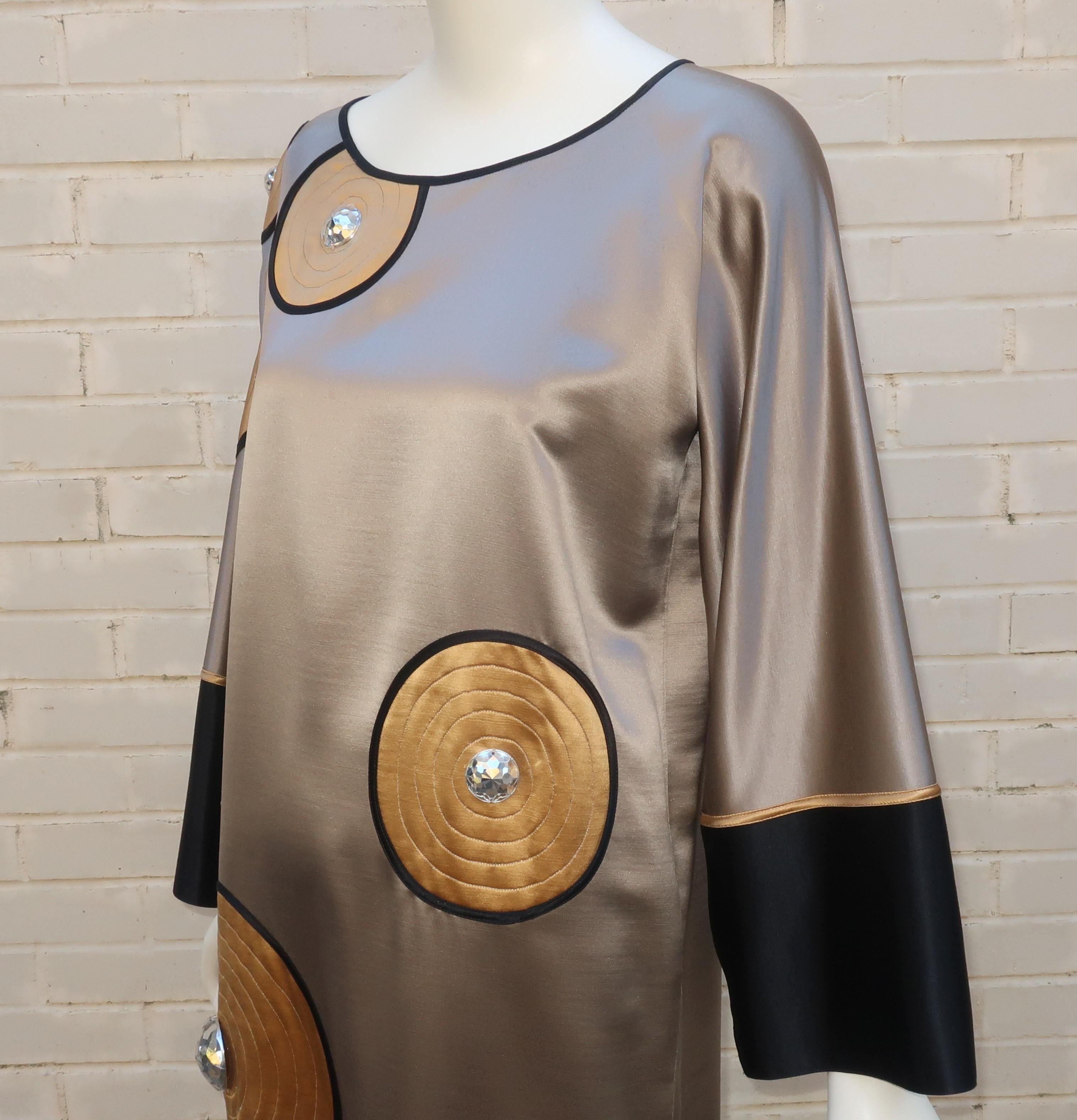 Geoffrey Beene Kimono Sleeve Shift Dress, 1980's 2