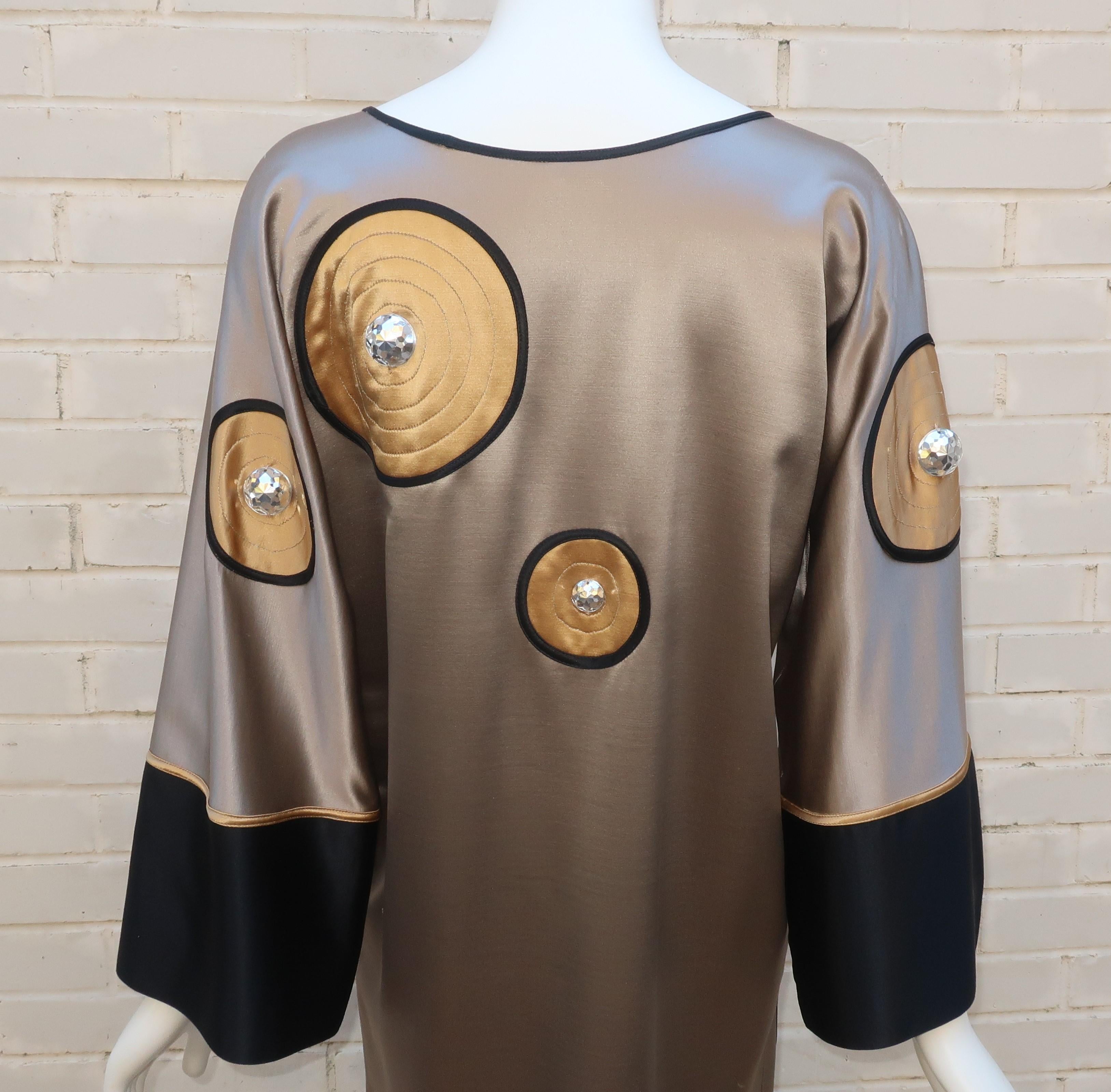 Geoffrey Beene Kimono Sleeve Shift Dress, 1980's 5