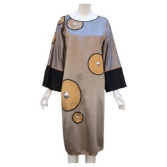 Geoffrey Beene Kimono Sleeve Shift Dress, 1980's