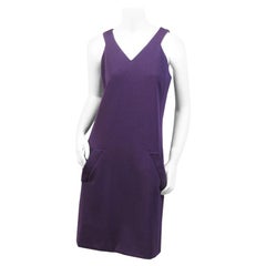 Geoffrey Beene Purple Wool Dress