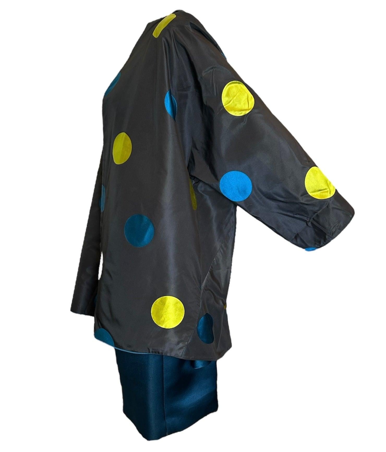 Geoffrey Beene Reversible Evening Coat + Skirt Ensemble, 1980s In New Condition For Sale In Los Angeles, CA