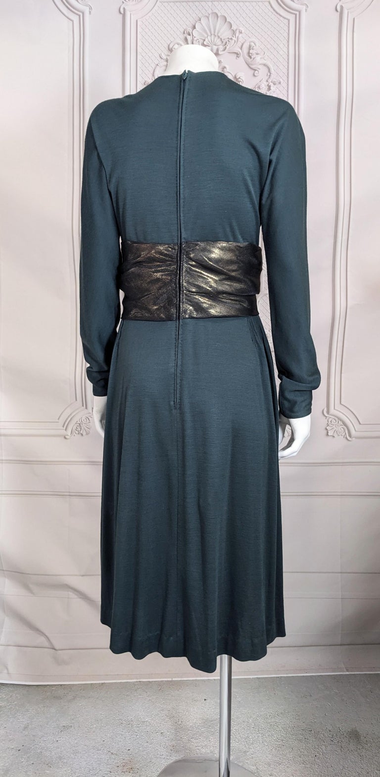 Geoffrey Beene Silk Cashmere Jersey And Lame Dress Geoffrey Beene Silk Cashmere Jersey And Lame Dress