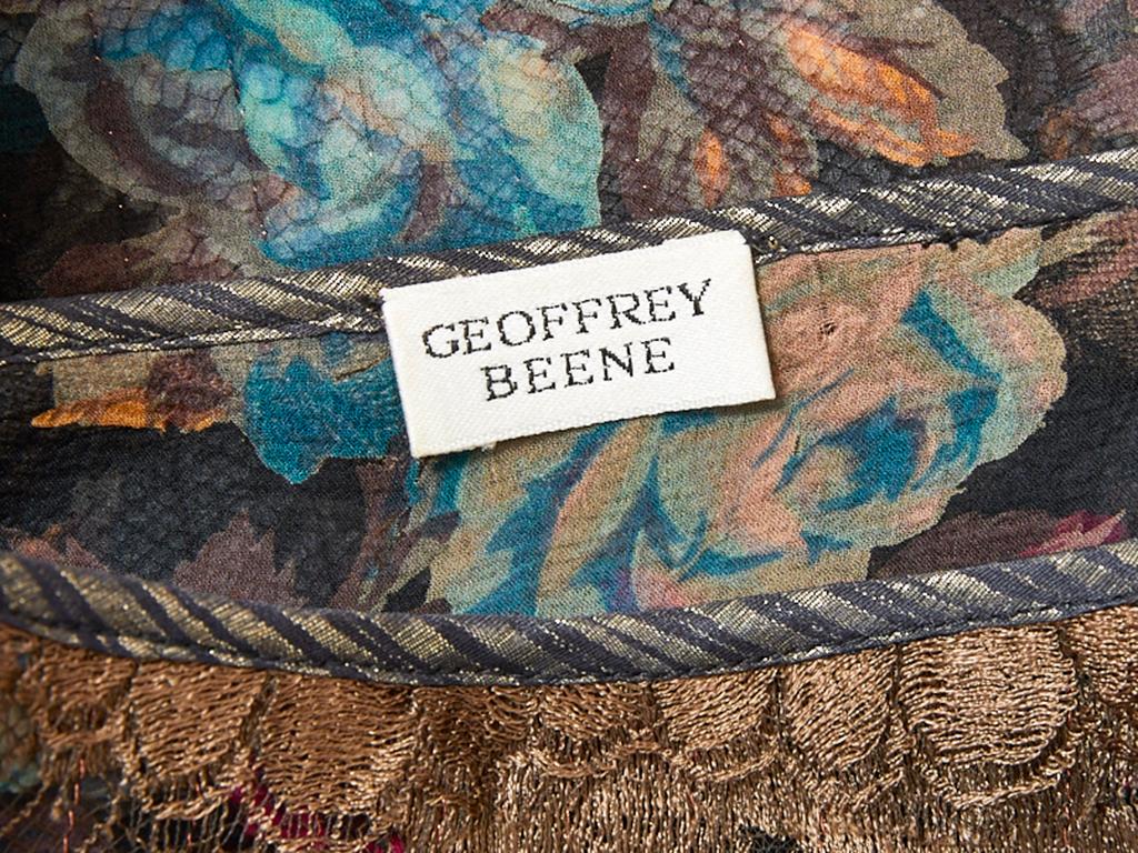 Geoffrey Beene Skirt Ensemble with Lace Appliqué Detail 3