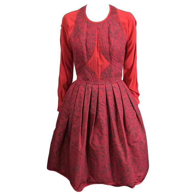 strapless open back dress Mila Dress Lace Red  REJINA PYO