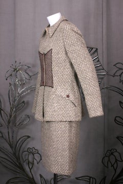 Geoffrey Beene Tweed and Tulle Suit