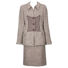 Geoffrey Beene Tweed and Tulle Suit