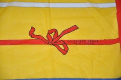 Geoffrey Beene "Whimsical Colorful Bows" Cotton Scarf
