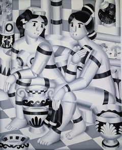 Geoffrey Bouillot - Le Bain, Painting 2025