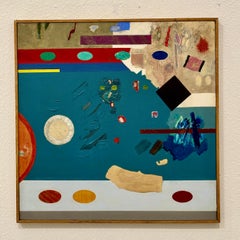 Geoffrey Bowmans "Black Diamond",  Huile et techniques mixtes sur toile, 1984