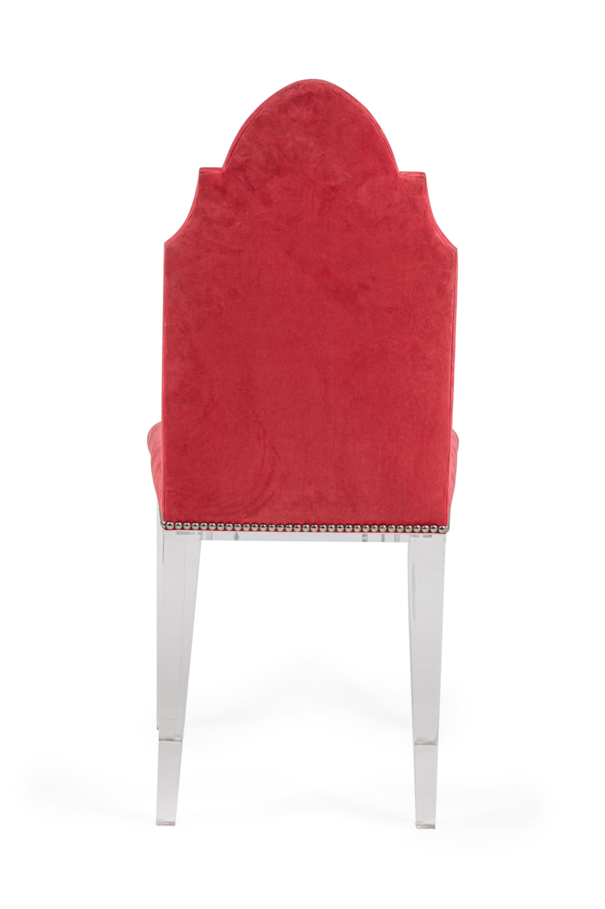 Geoffrey Bradfield Chaise d'appoint cramoisie contemporaine AM Contemporary Bon état - En vente à Queens, NY