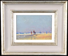 Caister Beach - Pintura impresionista de paisajes de Norfolk Yarmouth East Anglia