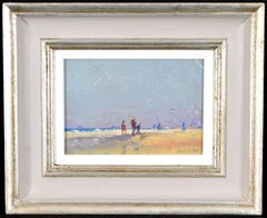 Caister Beach - Peinture impressionniste de paysage de Norfolk Yarmouth, East Anglia