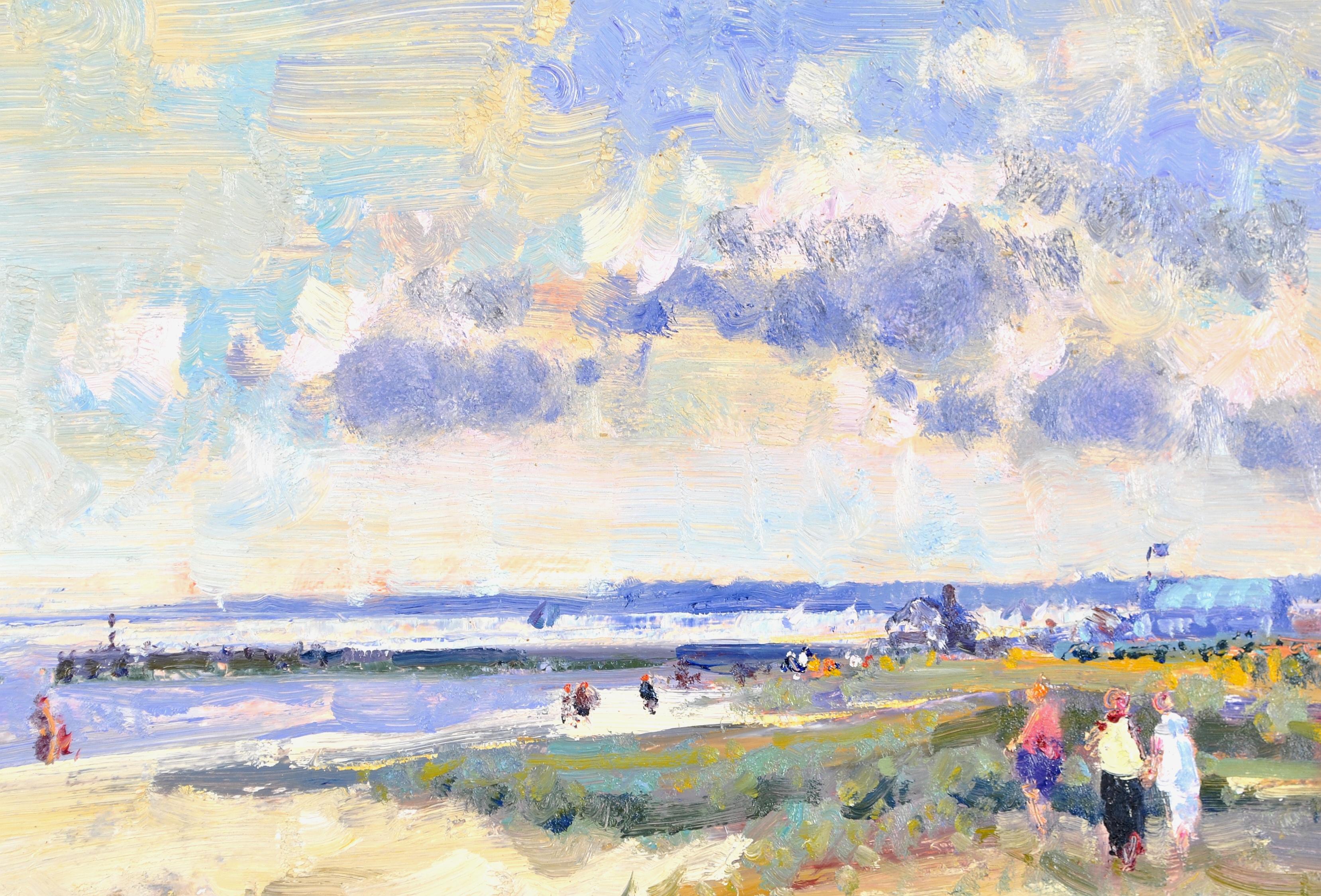 Dunas, Southwold - Pintura Impresionista Suffolk East Anglia Paisaje de Playa 1