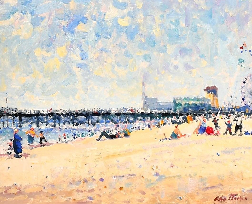 Great Yarmouth Beach - Impressionist Norfolk East Anglia Landscape Oil Painting 1