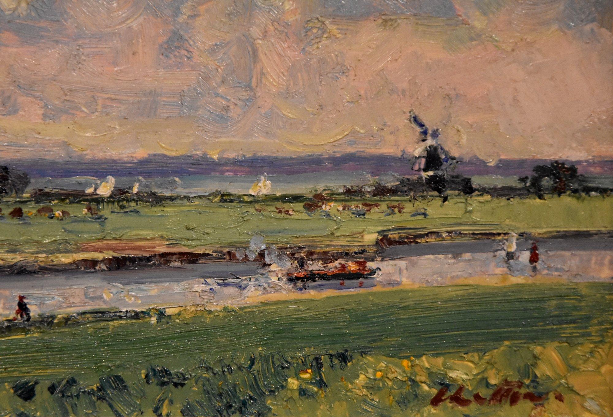Peinture à l'huile de Geoffrey Chatten « Burgh, Norfolk ». 2