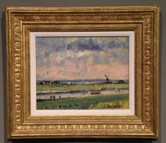 Peinture à l'huile de Geoffrey Chatten « Burgh, Norfolk ».