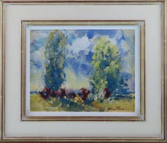 A Pair of Original Oils on Board, Geoffrey Chatten R.B.A. "Norfolk Landscapes"