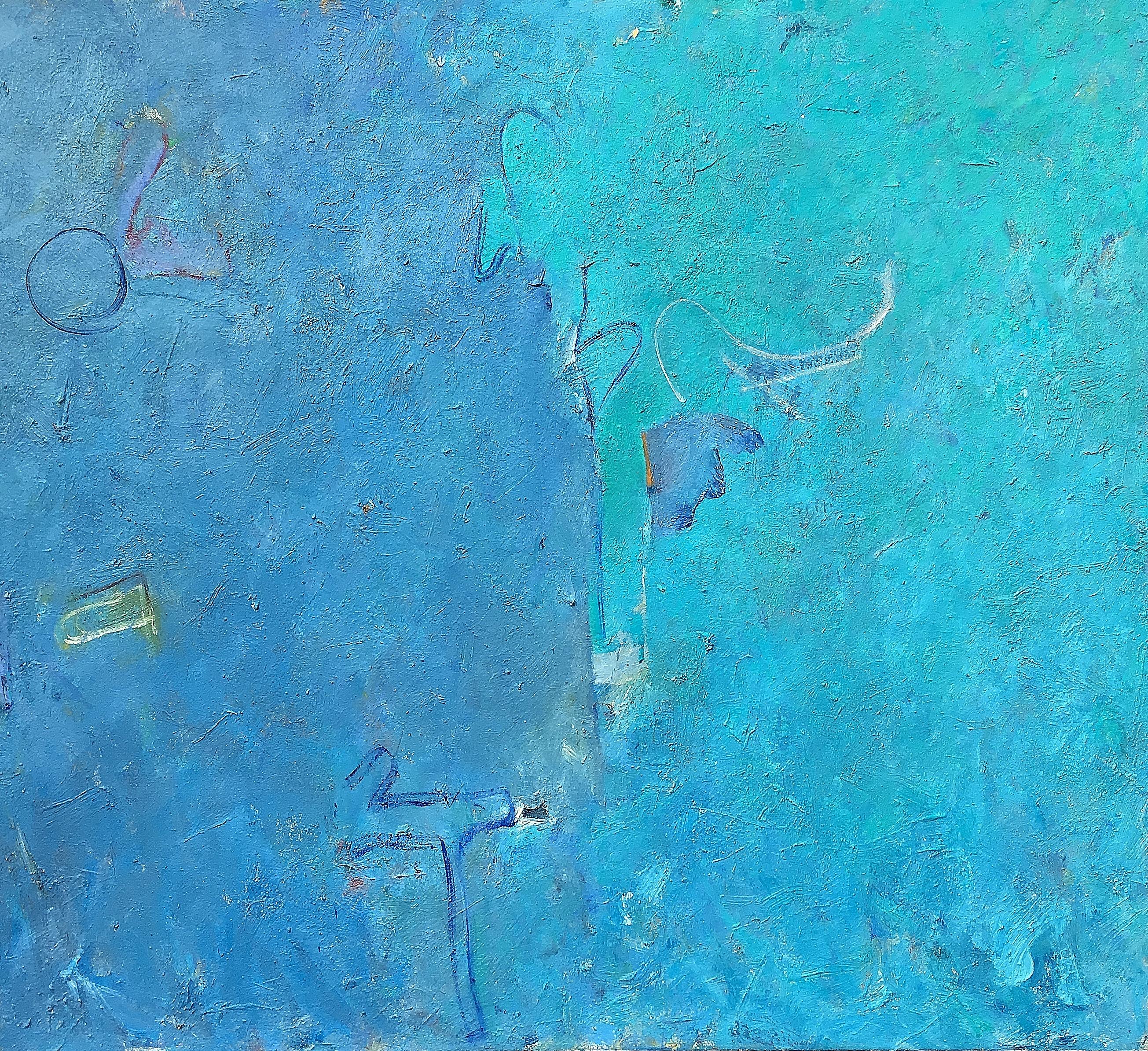 Geoffrey Dorfman Abstract Painting - Azure Gate