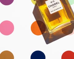 "Chanel No. 5" Contemporary Realistic Perfume Framed Oil On Canvas Painting