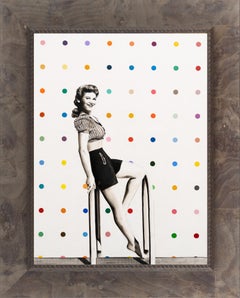 "Poolside" Contemporary Realistic Pin-up Pop Art Framed Oil On Linen Painting
