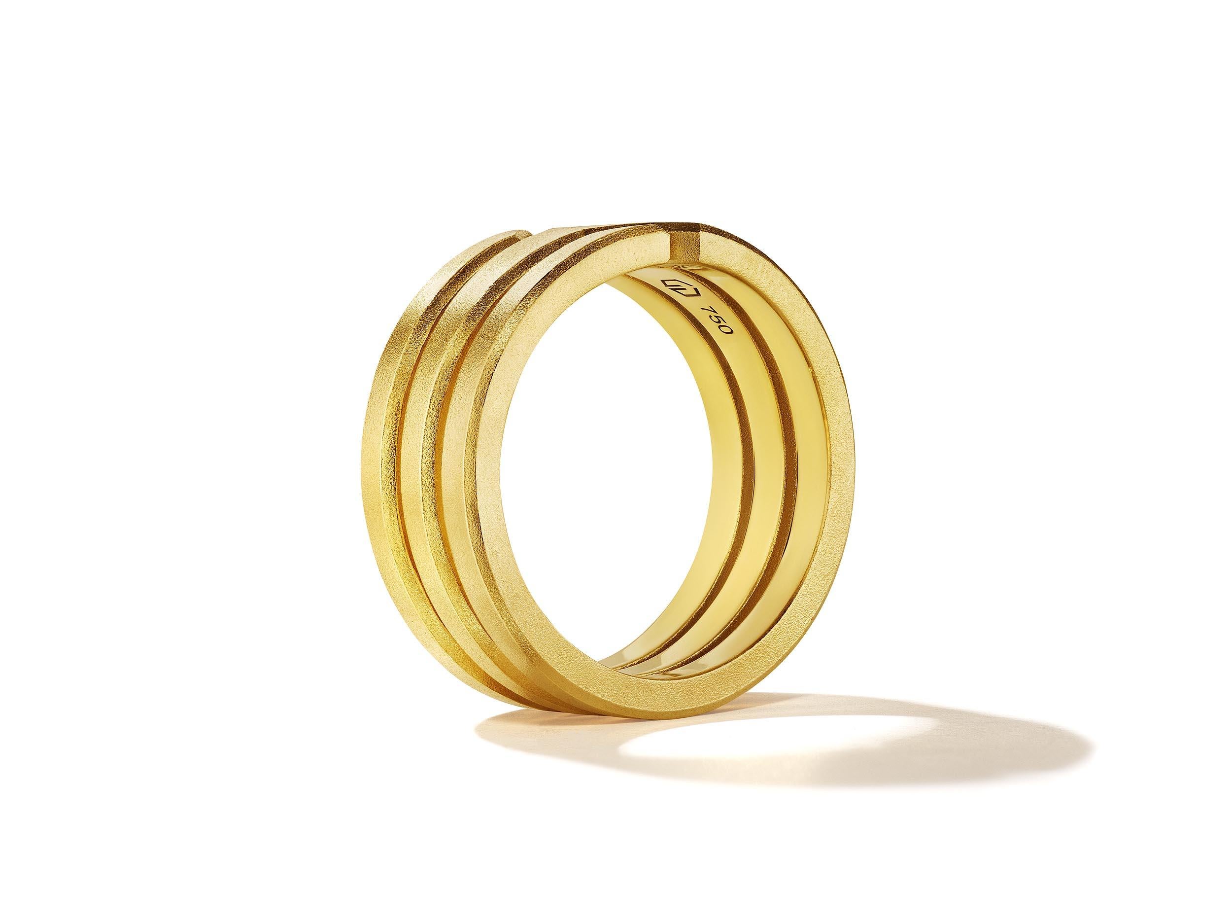 For Sale:  Geoffrey Good Frequency Ring in 18k Yellow Gold or Platinum 3