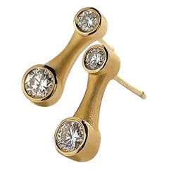 Geoffrey Good Galaxy Diamond Drop Studs 18k Gold