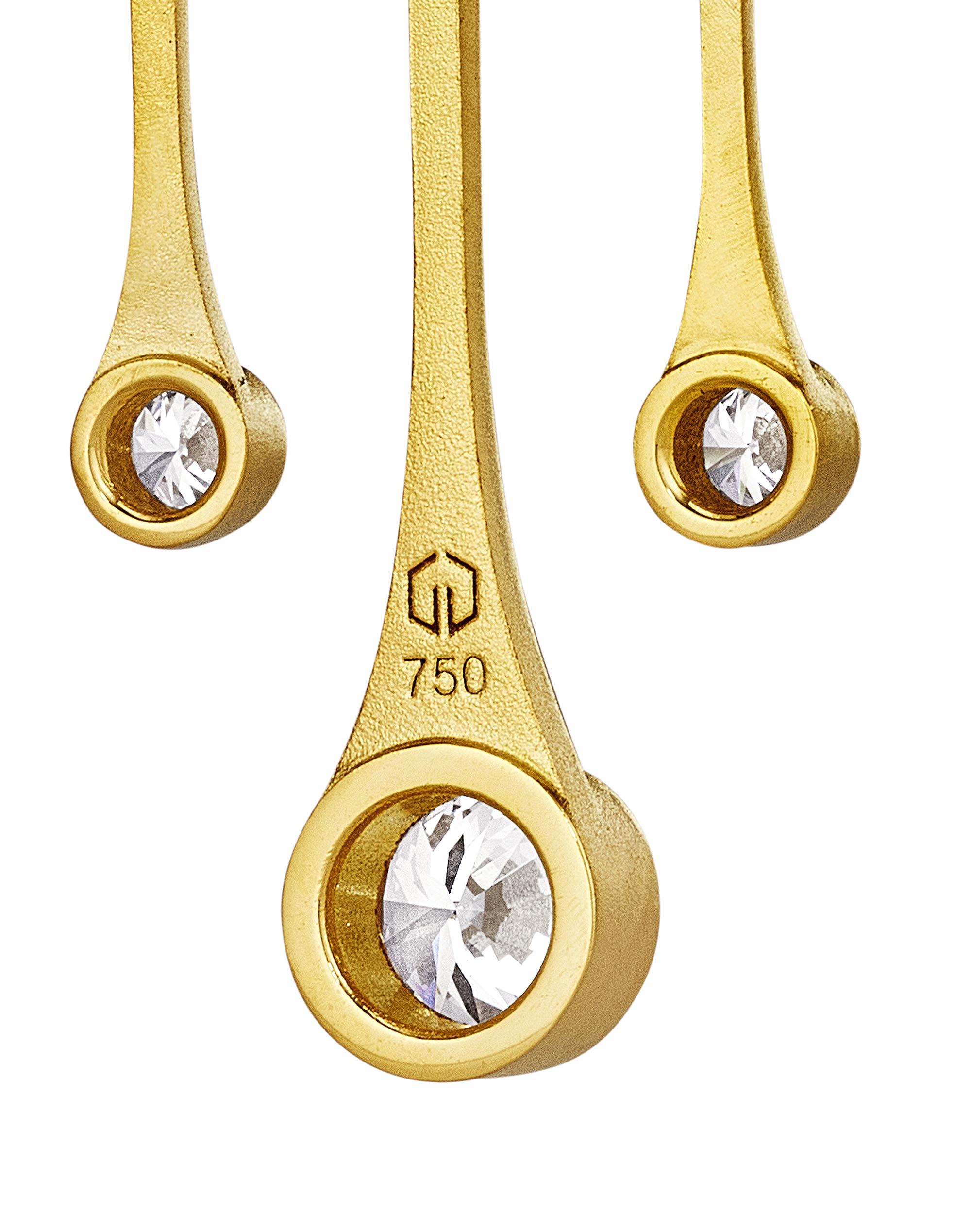 Geoffrey Good Galaxy Chandelier-Ohrringe mit natürlichen Diamanten im Zustand „Neu“ im Angebot in Hudson, NY