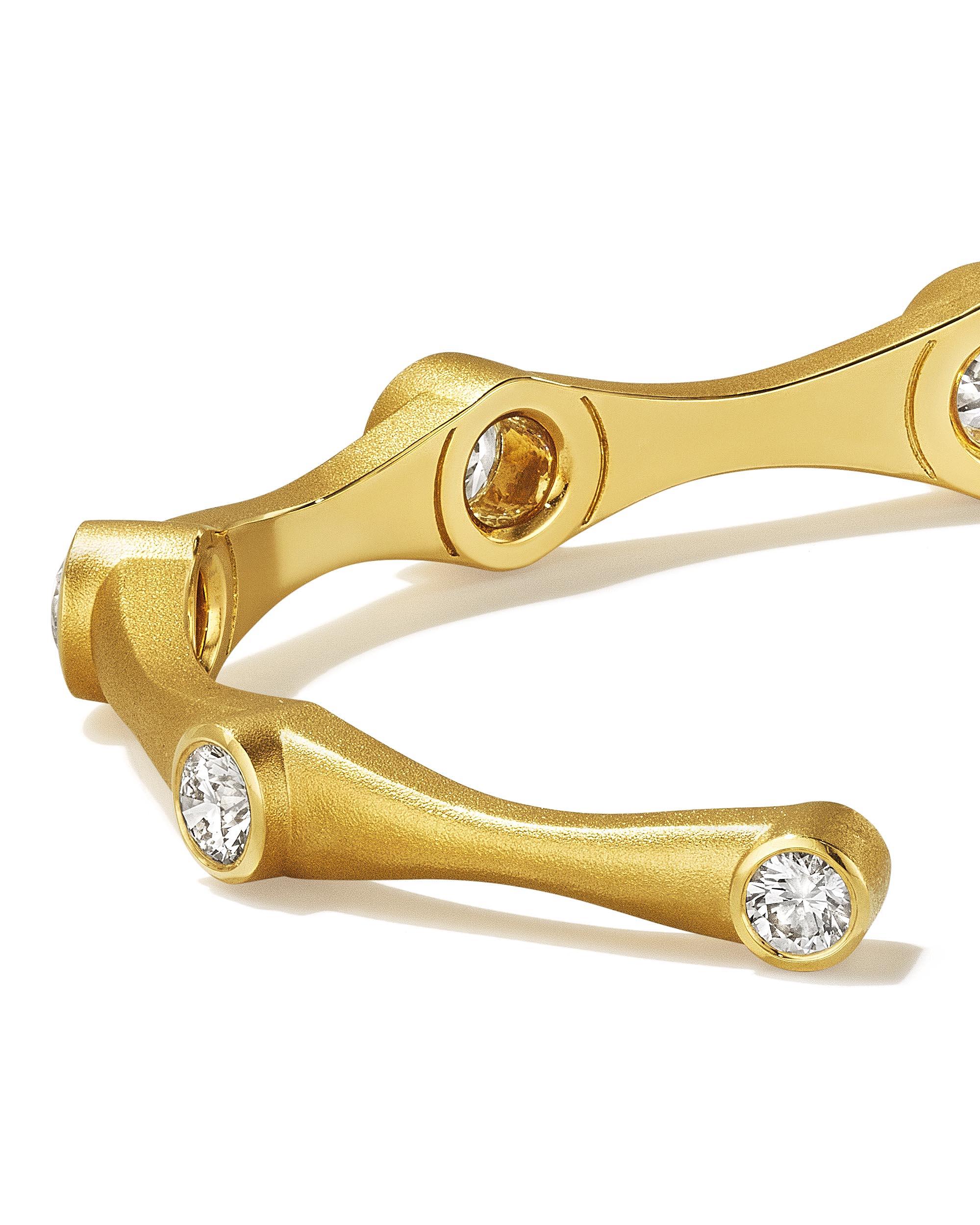 Women's Geoffrey Good Galaxy Natural Diamond Cuff Bracelet For Sale