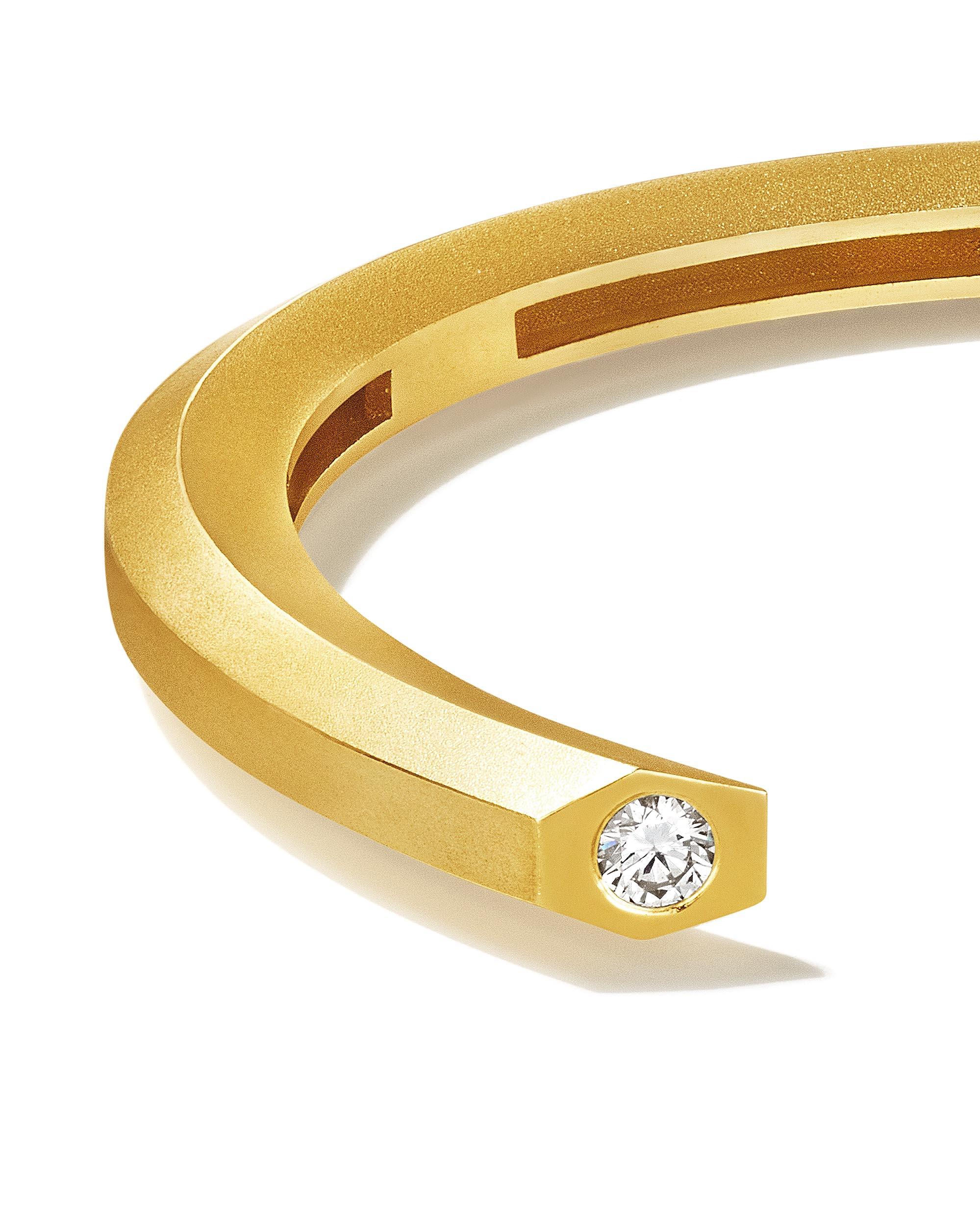 Geoffrey Good Hex Bar-Armband mit natürlichen Diamanten für Damen oder Herren im Angebot