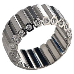 Geoffrey Good Hex Bar Eternity-Ring 10.5mm, natürlicher Diamant