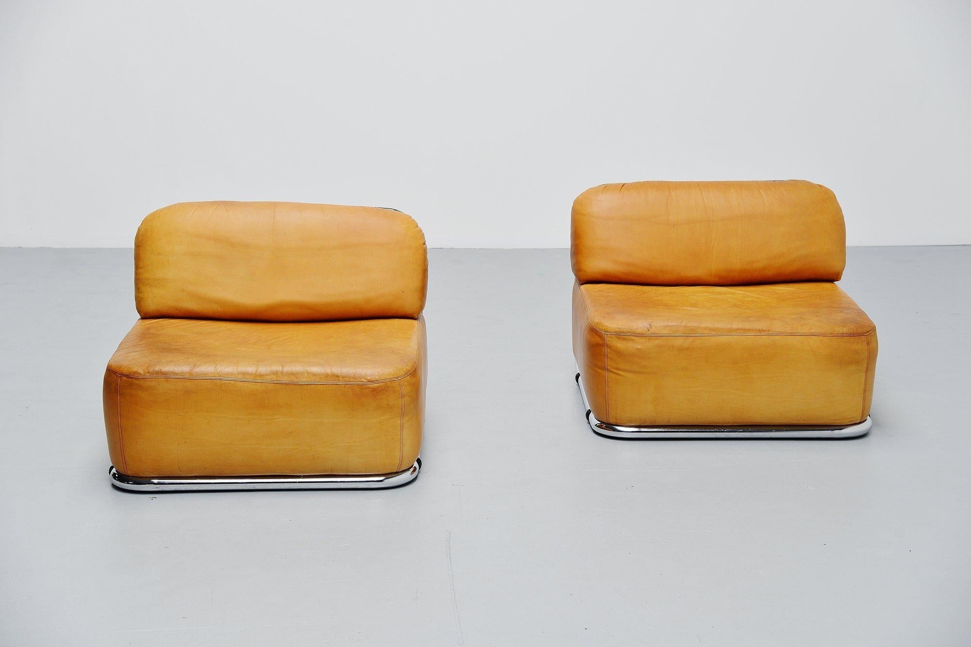 Mid-Century Modern Geoffrey Harcourt Artifort Lounge Chairs Holland, 1973
