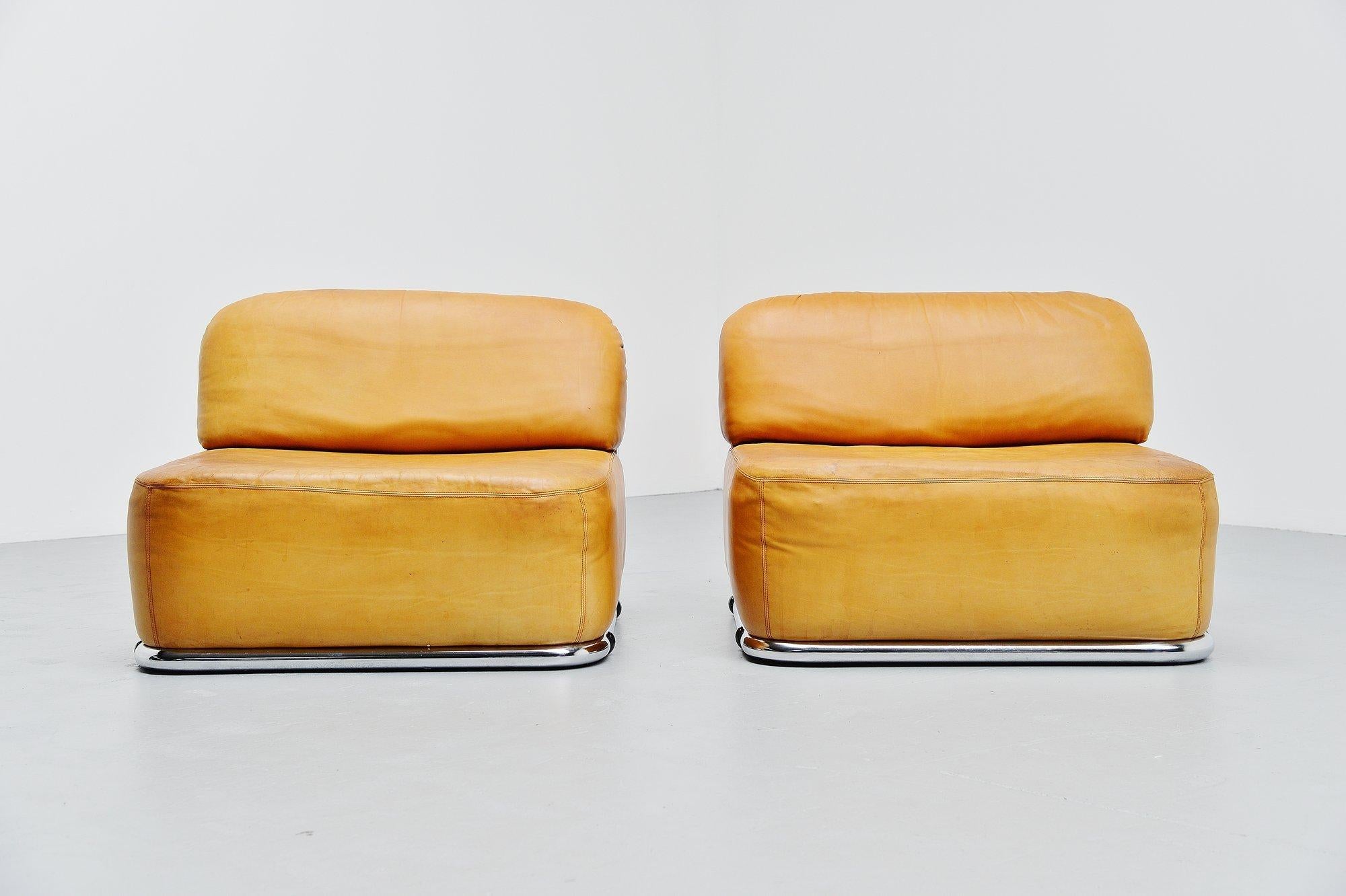Geoffrey Harcourt Artifort Lounge Chairs Holland, 1973 In Good Condition In Roosendaal, Noord Brabant