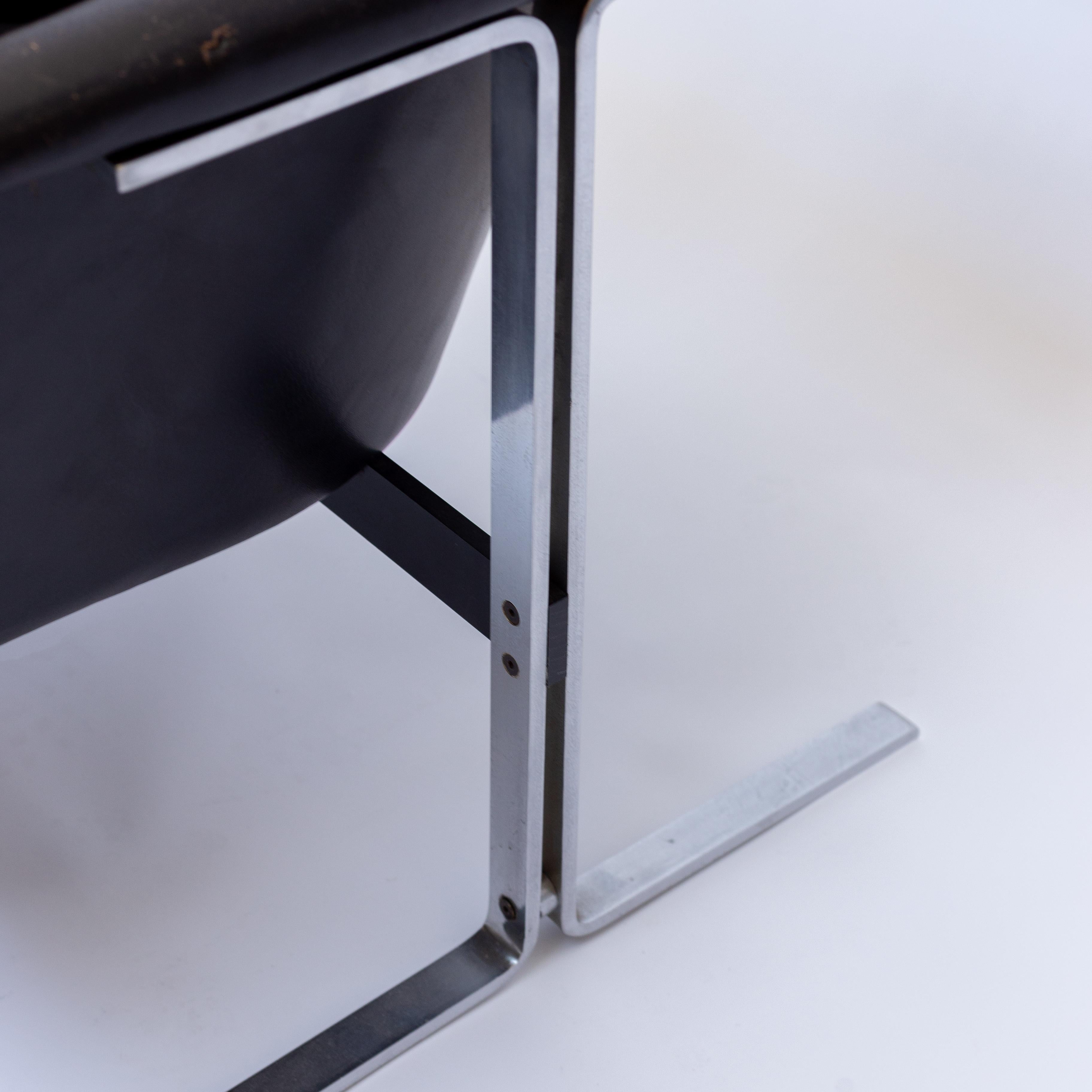 Aluminum Geoffrey Harcourt Chair for Artifort, Model 042, Netherlands, 1970s