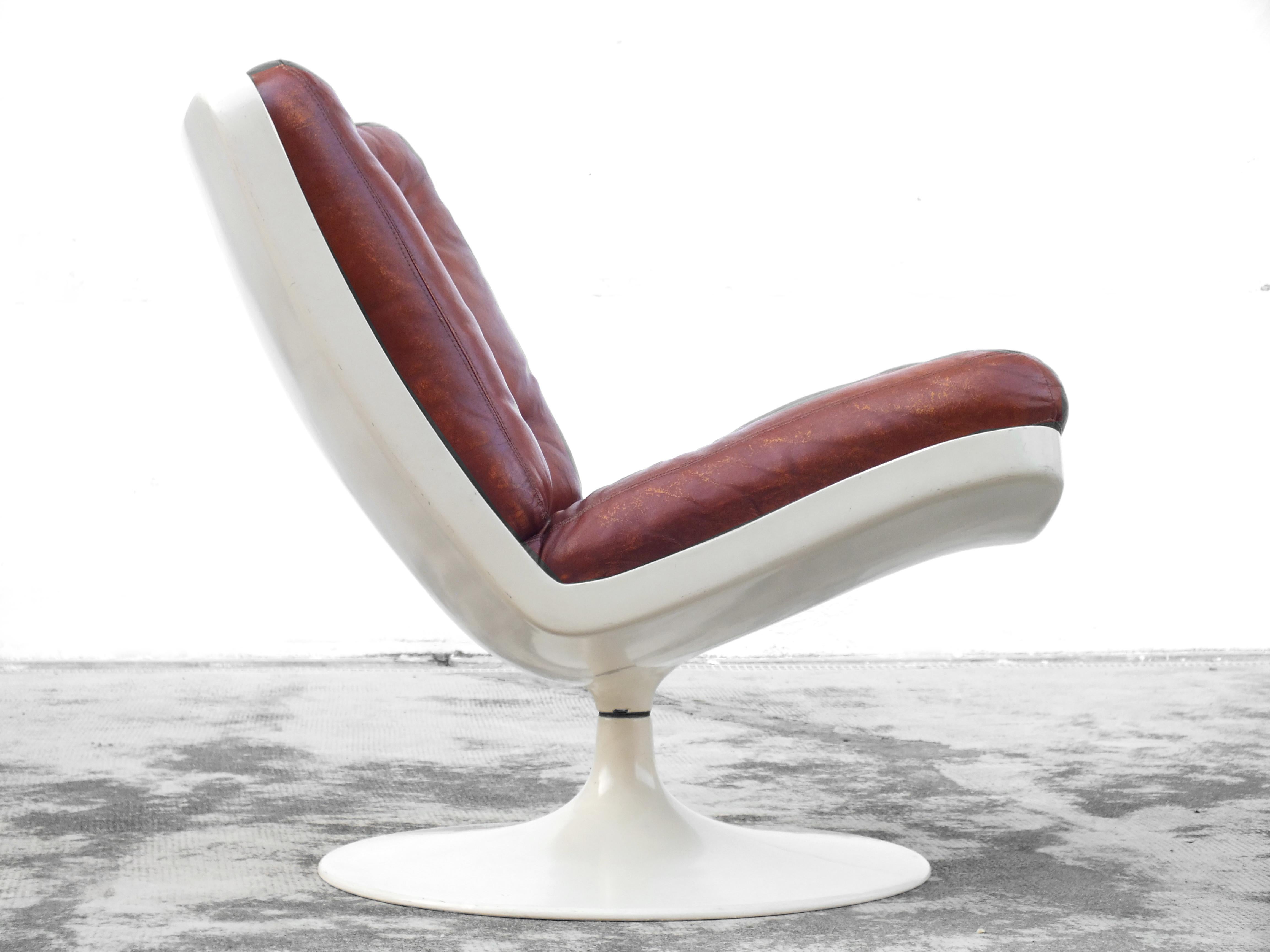Italian Attributed to Geoffrey Harcourt design Artifort in years '68  space age armchair For Sale