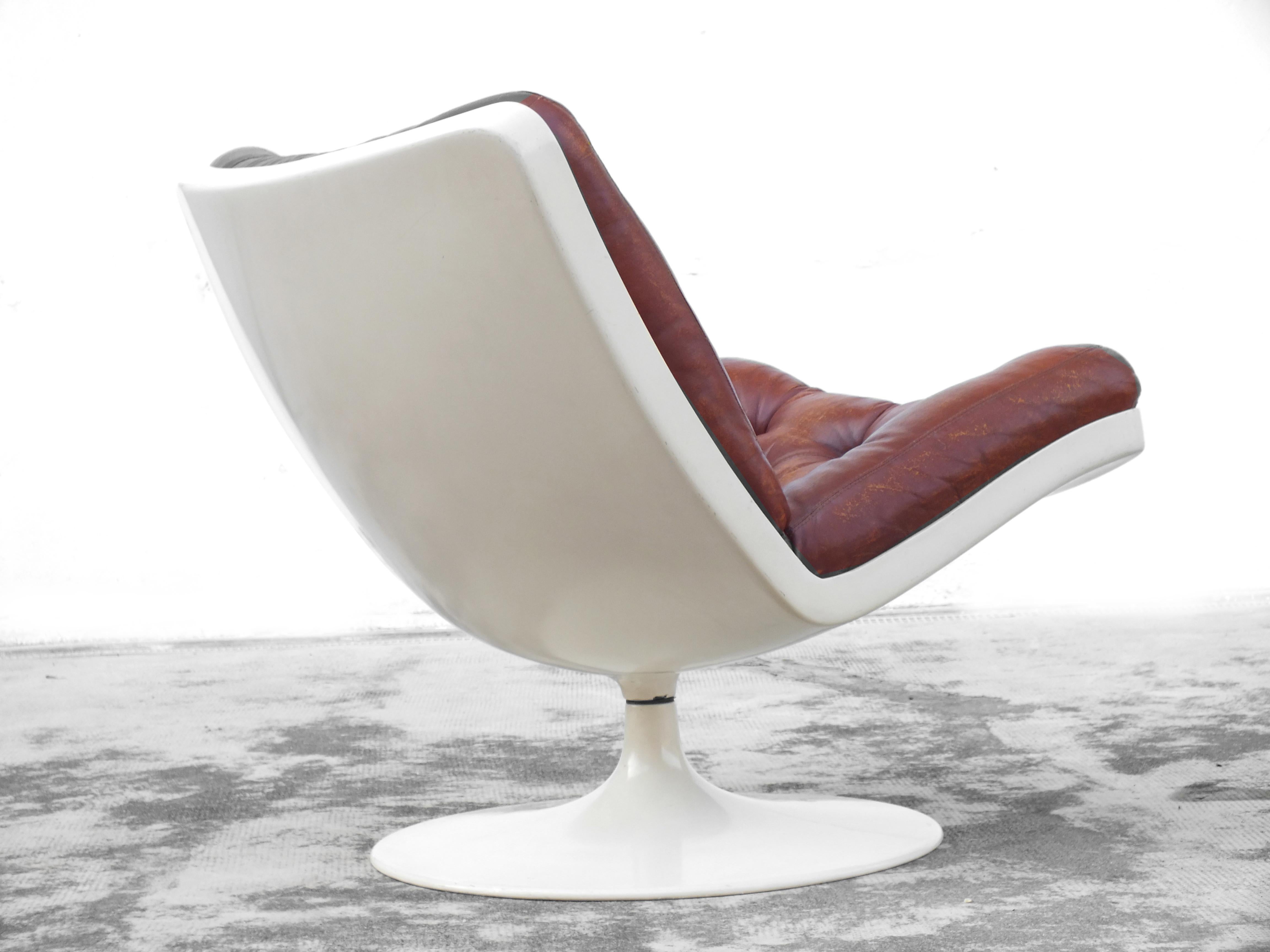 Mid-20th Century Attributed to Geoffrey Harcourt design Artifort in years '68  space age armchair For Sale