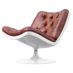 Vintage Attributed to Geoffrey Harcourt design Artifort in years '68  space age armchair