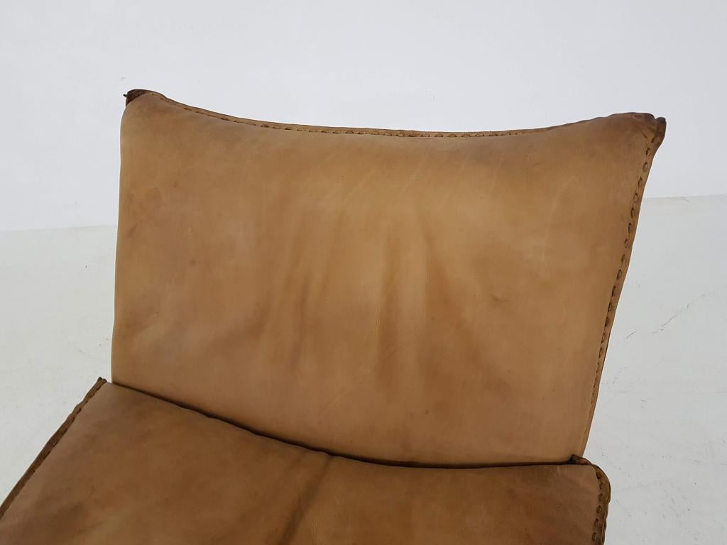 Geoffrey Harcourt for Artifort “Model 988” Cognac Leather Lounge Chair, 1975 1