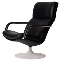 Retro Geoffrey Harcourt leather armchair