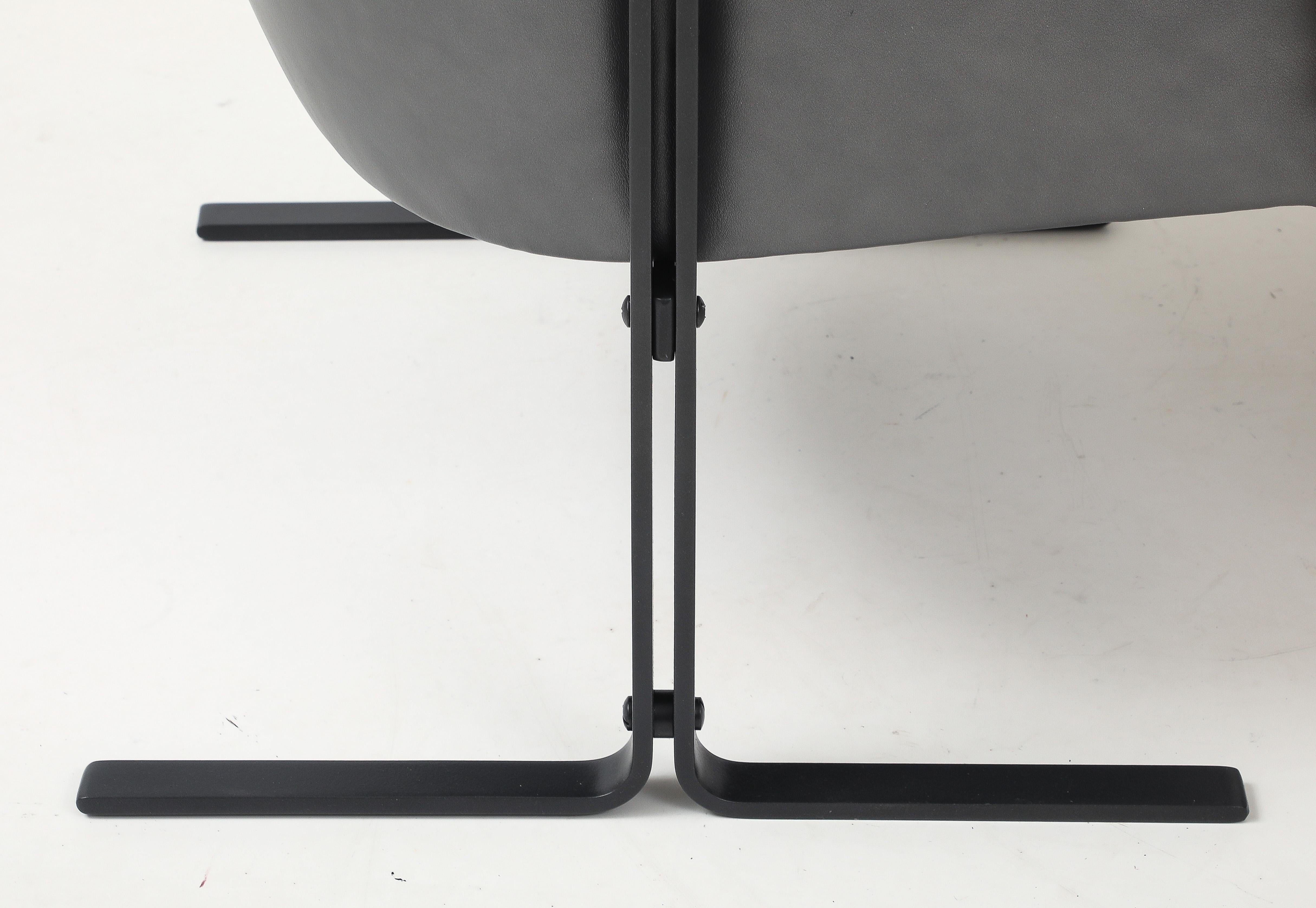 Geoffrey Harcourt Schafsfell, Bronze Stühle im Angebot 3