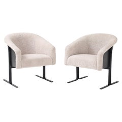 Geoffrey Harcourt Sheepskin, Bronze Chairs