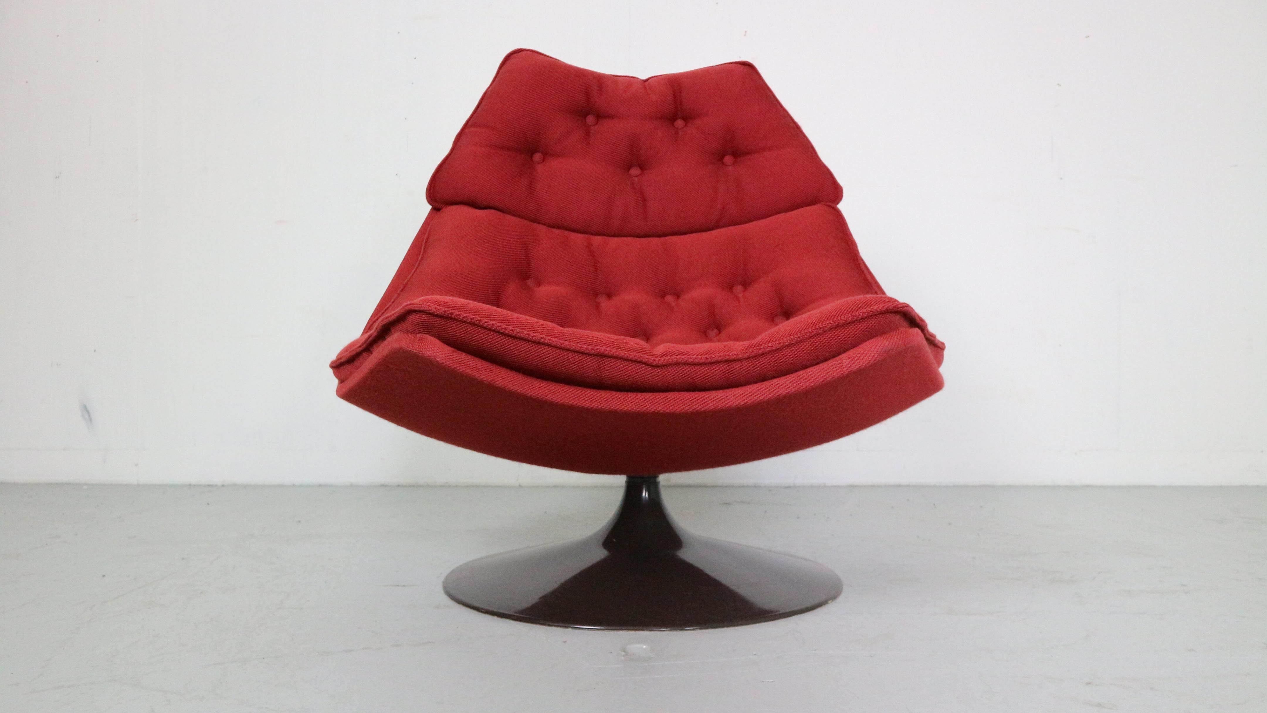 Dutch Geoffrey Harcourt Swivel Lounge Chair F511 for Artifort, 1960s, Netherlands