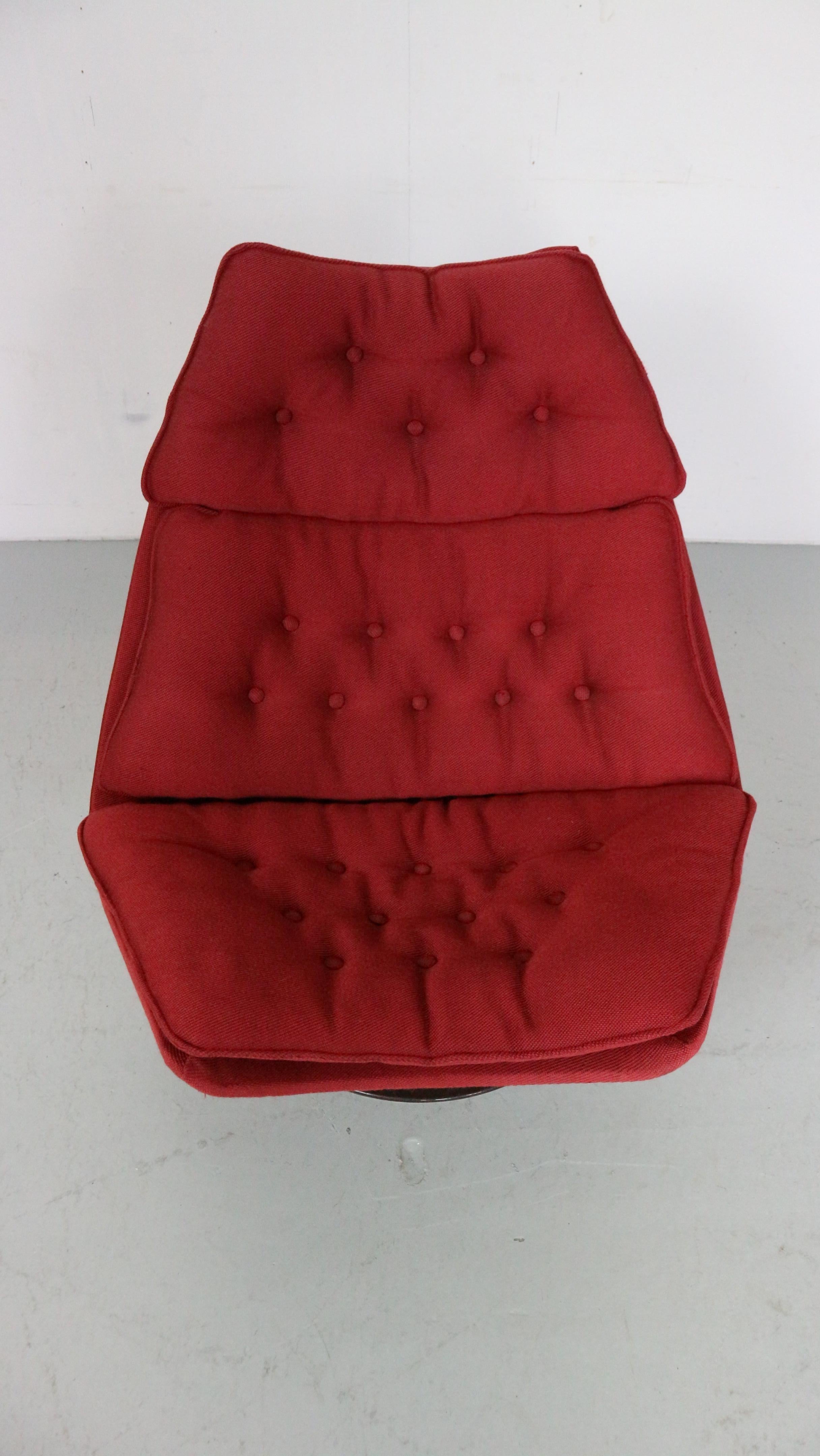 Metal Geoffrey Harcourt Swivel Lounge Chair F511 for Artifort, 1960s, Netherlands
