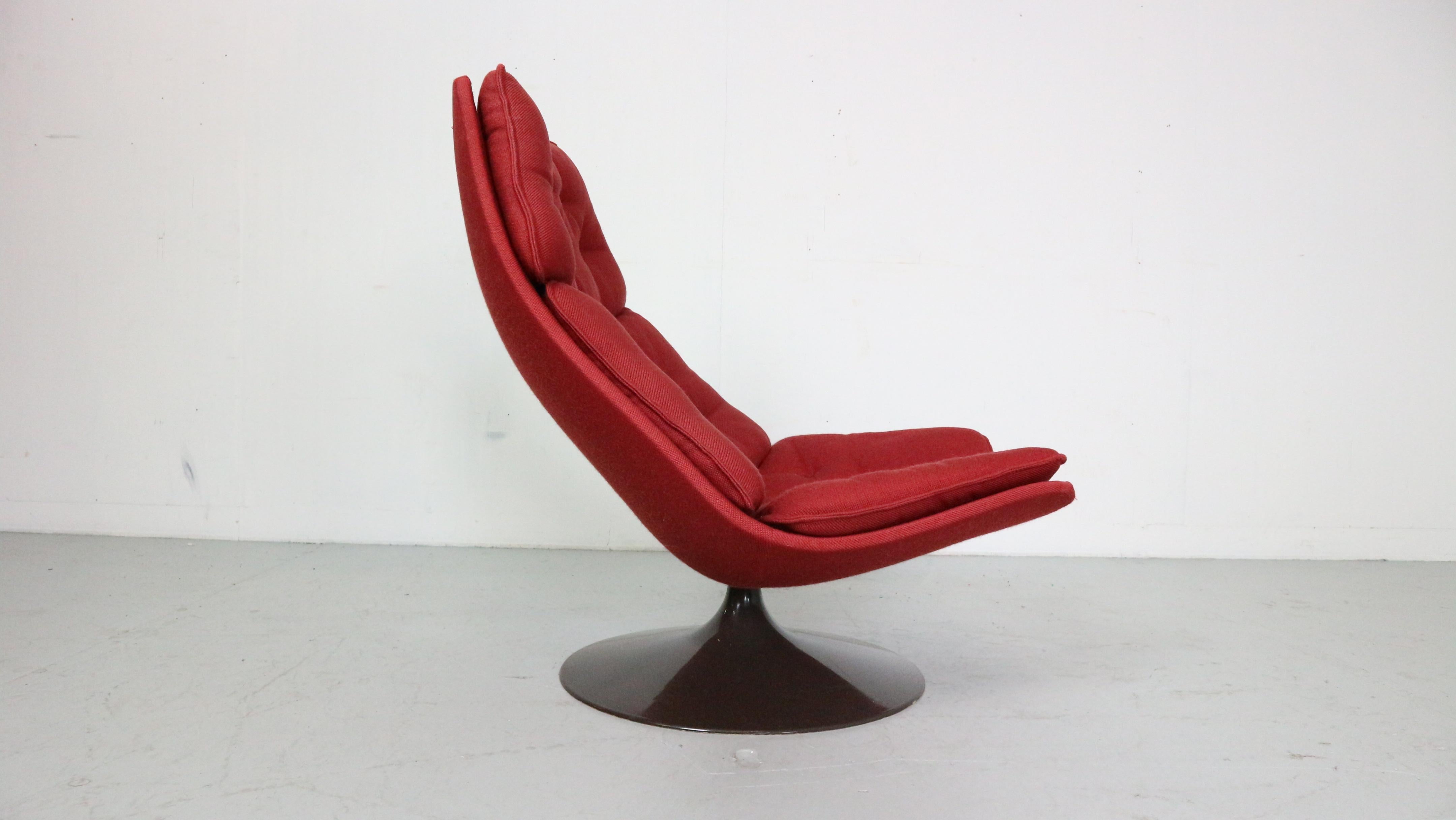 Geoffrey Harcourt Swivel Lounge Chair F511 for Artifort, 1960s, Netherlands 1