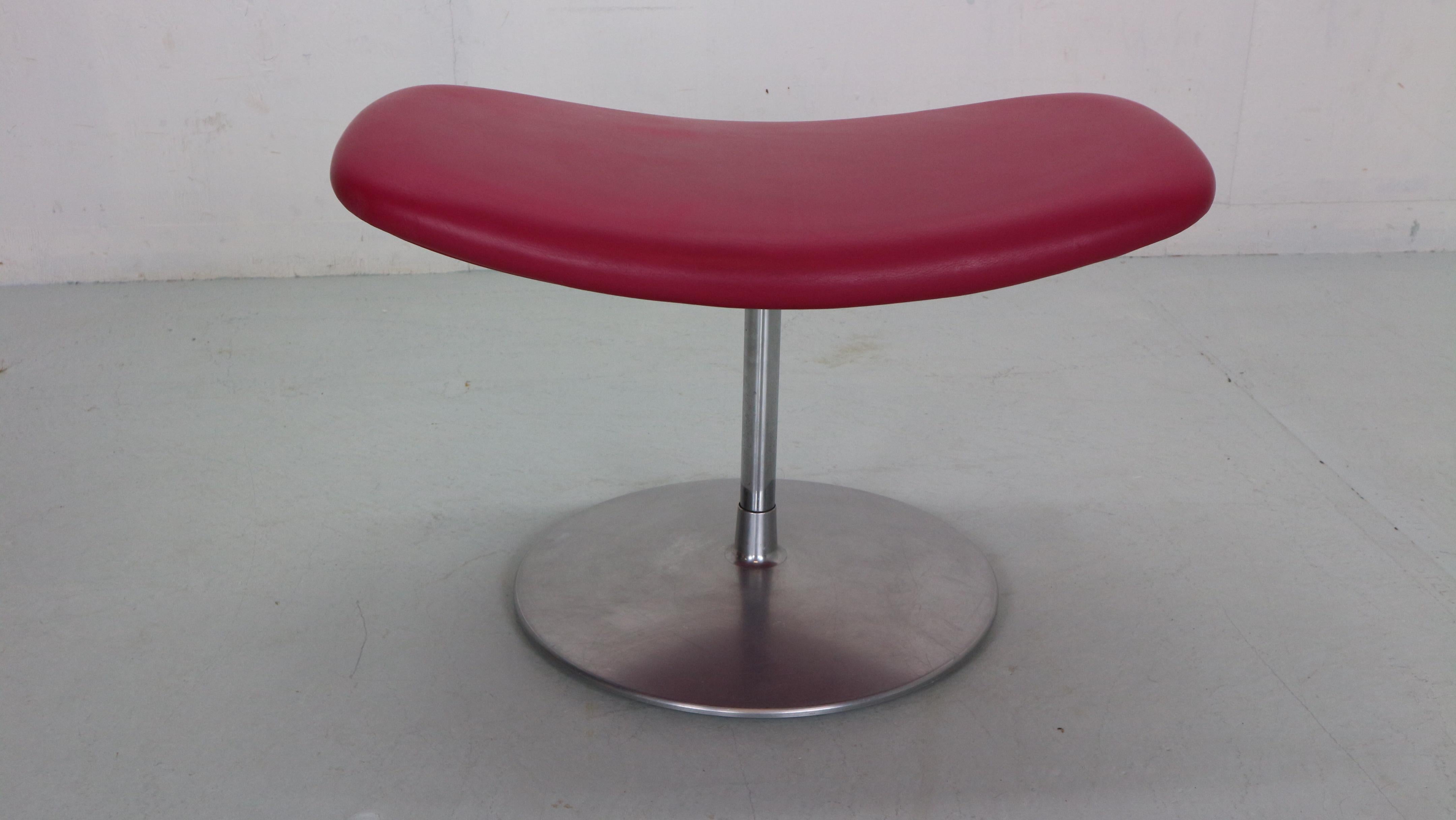 Geoffrey Harcourt Swivel Lounge Chair F978 & Pierre Paulin Ottoman for Artifort 4